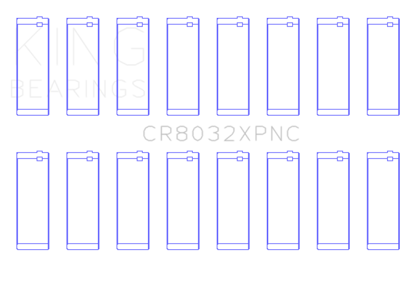 King Engine Bearings Chrysler 345/370 16V Connecting Rod Bearing Set