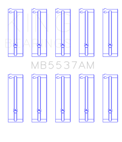 King Engine Bearings King Ford/Kia/Mazda DOHC 16 Valve/SOHC 8 Valve/SOHC 16 Valve (Size STD) Main Bearing Set