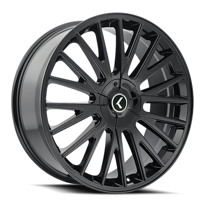 Kraze Wheels Kraze KR185 Double Down 17x8 / 5x112/120 BP / 38mm Offset / 74.1mm Hub Gloss Black Wheel
