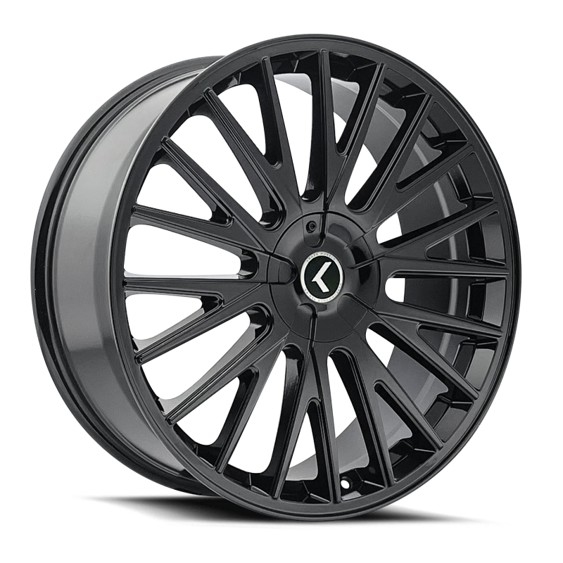 Kraze Wheels Kraze KR185 Double Down 18x8 / 5x108/114.3 BP / 40mm Offset / 73mm Hub Gloss Black Wheel