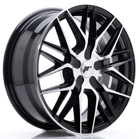 JR Wheels JR281770XX2074GBM JR Wheels JR28 17x7 ET20-45 BLANK Gloss Black Machined Face