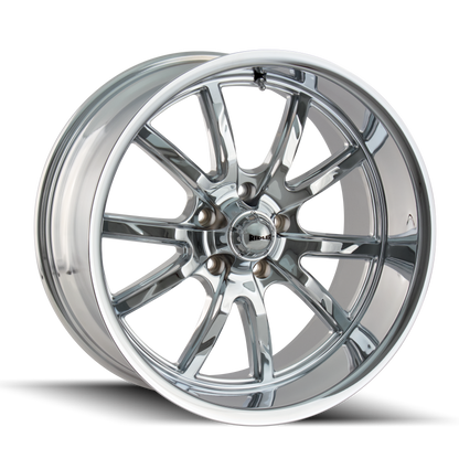 Ridler Wheels Ridler 650 18x8 / 5x120.65 BP / 0mm Offset / 83.82mm Hub Chrome Wheel