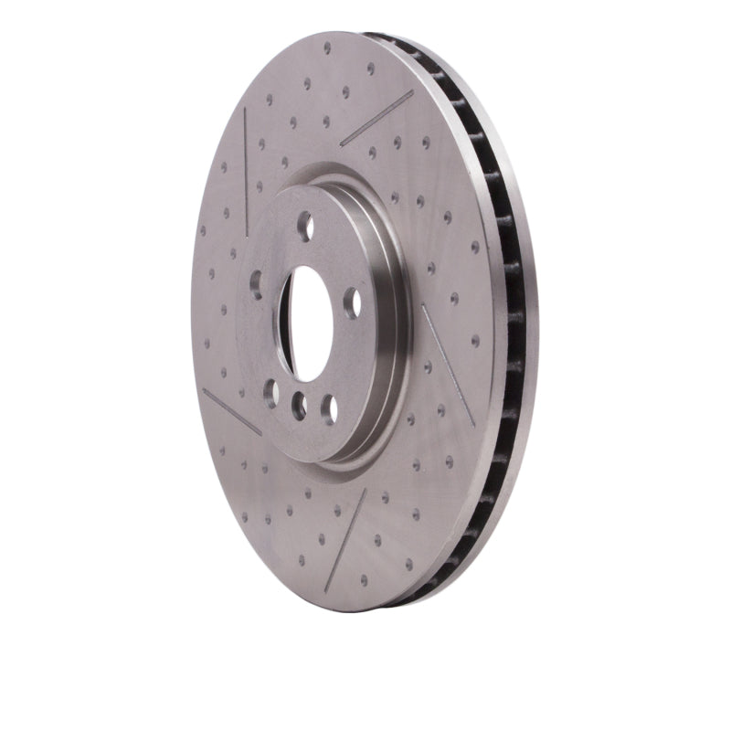DFC 15-19 Mini Cooper Countryman Front Brake Rotor - Dimpled and Slotted