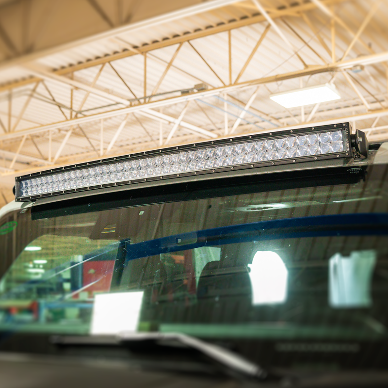 Cali Raised LED Cali Raised 2021+ Ford Raptor Roof Light Bar Mounting Kit - 5D Optic Osram 42 Inch Dual Row Curved