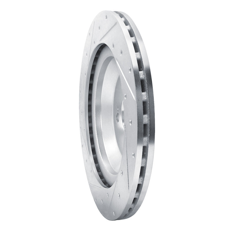 R1 Concepts R1 14-21 Mercedes-Benz S400 (Canada & Mexico) Rear Right Drilled & Slotted Silver Brake Rotor