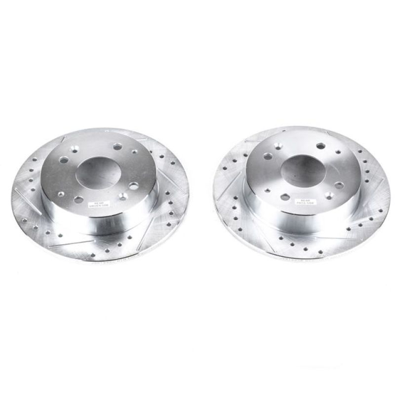 PowerStop Power Stop 98-99 Acura CL Rear Evolution Drilled & Slotted Rotors - Pair