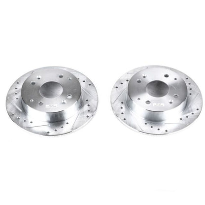 PowerStop Power Stop 98-99 Acura CL Rear Evolution Drilled & Slotted Rotors - Pair