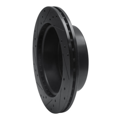 R1 Concepts R1 19-25 Ford BRONCO Rear Right Drilled & Slotted Black Brake Rotor