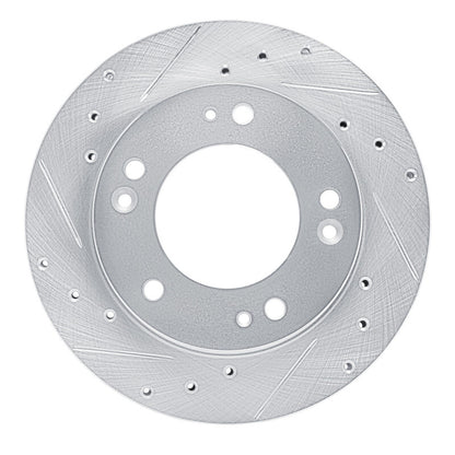 R1 Concepts R1 95-02 Kia Sportage (USA/Canada) Front Left Drilled & Slotted Silver Brake Rotor