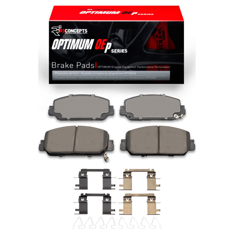 R1 Concepts R1 17-19 Honda CR-V Front Optimum OE Brake Pads & Hardware Kit