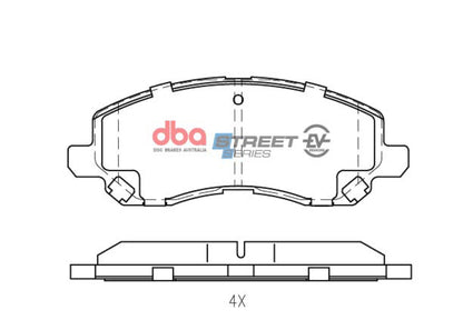 DBA 11-14 Chrysler 200 Front Street Series Brake Pads
