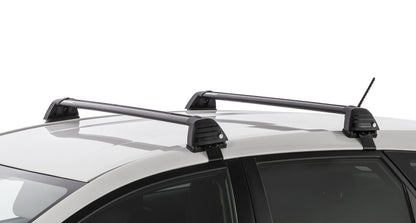 Rhino-Rack 11-20 Ford Ranger PX 4 Door Double Cab Vortex ROC25 Flush 2 Bar Roof Rack - Black