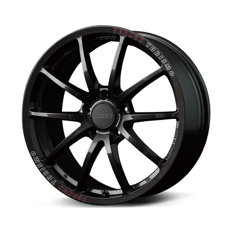 Versus VT125S 19X8.0 +48 5x112 Super Dark Gunmetal/MC/RAP (Red Clear)