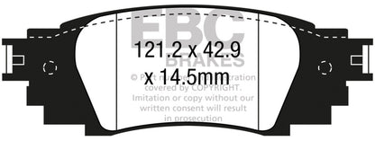 EBC 2021+ Lexus ES250 2.5L Greenstuff Rear Brake Pads