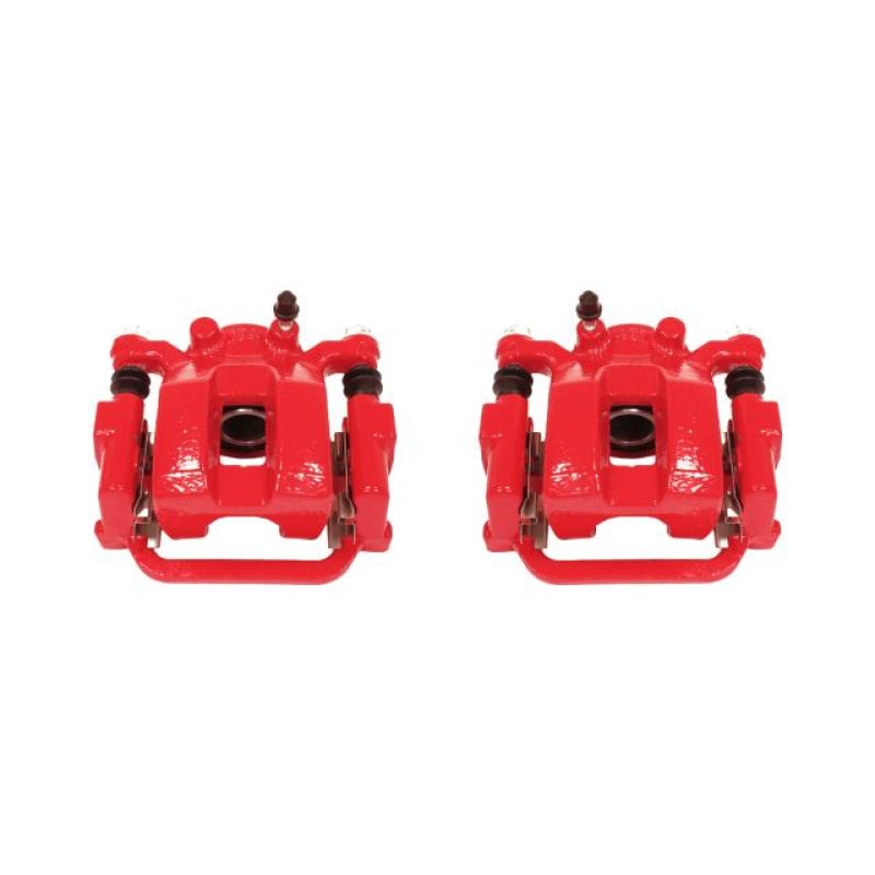 PowerStop Power Stop 03-08 Infiniti FX35 Rear Red Calipers w/Brackets - Pair