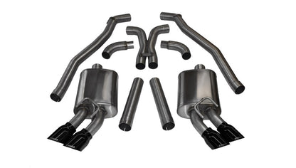 CORSA Performance Corsa 2012-2015 Chevrolet Camaro Coupe ZL1 6.2L V8 Black Sport Cat-Back + XO Exhaust