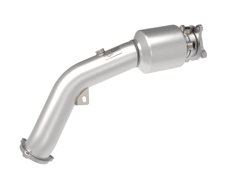 aFe 09-16 Audi A4/A5 (B8) L4-2.0L (t) Twisted Steel 3in. Downpipe - 304 Stainless w/ Cat