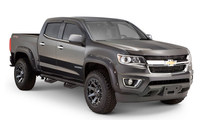 Lund 15-17 Chevy Colorado Crew Cab Terrain HX Step Nerf Bars - Black