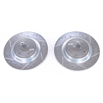 PowerStop Power Stop 16-18 Jaguar XE Rear Evolution Drilled & Slotted Rotors - Pair