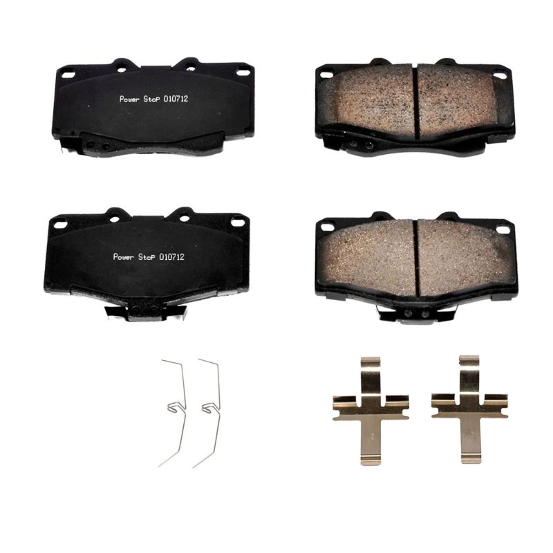PowerStop Power Stop 96-02 Toyota 4Runner Front Z17 Evolution Ceramic Brake Pads w/Hardware