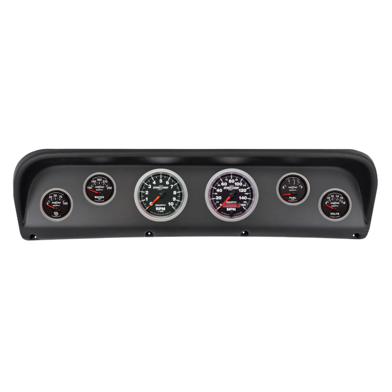 Autometer Sport-Comp II Direct Fit Dash Kit 67-72 Ford F100 (2 x 3-3/8in. / 4 x 2-1/16in.)