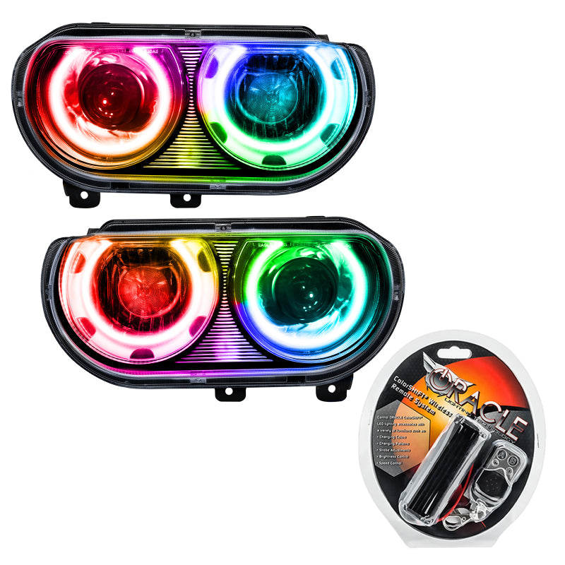 ORACLE Lighting Oracle 08-14 Dodge Challenger SMD HL (HID Style) - ColorSHIFT