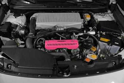 Perrin Performance PERRIN 22-26 Subaru WRX Pulley Cover - Hyper Pink (SHORT - For Use w/PERRIN AOS)
