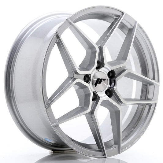 JR Wheels JR3418805I3572SM JR Wheels JR34 18x8 ET35 5x120 Silver Machined Face