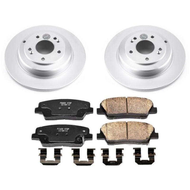 PowerStop Power Stop 10-16 Hyundai Genesis Coupe Rear Z17 Evolution Geomet Coated Brake Kit