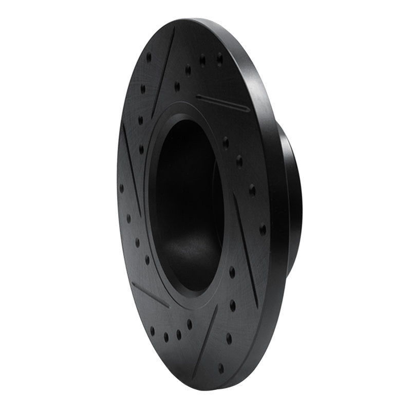 R1 Concepts R1 74-79 Lotus Elite Front Right Drilled & Slotted Black Brake Rotor