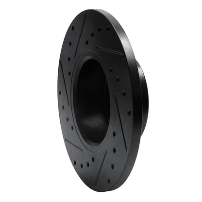 R1 Concepts R1 74-79 Lotus Elite Front Right Drilled & Slotted Black Brake Rotor