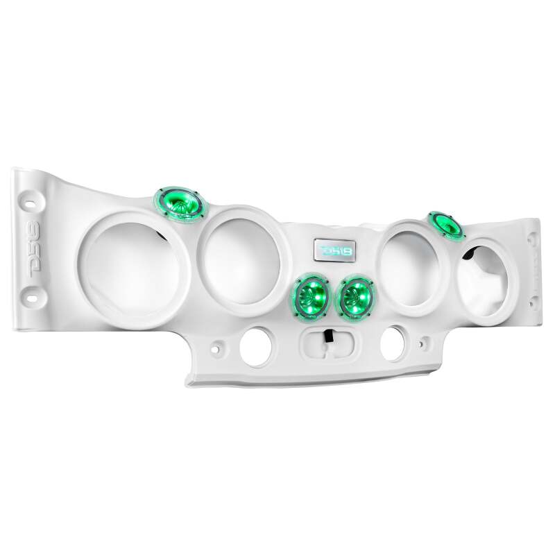 DS18 07-18 JK/JKU Jeep Soundbar Fits 4x 8in Speakers (Not Included) Tweeters Drivers Included-White