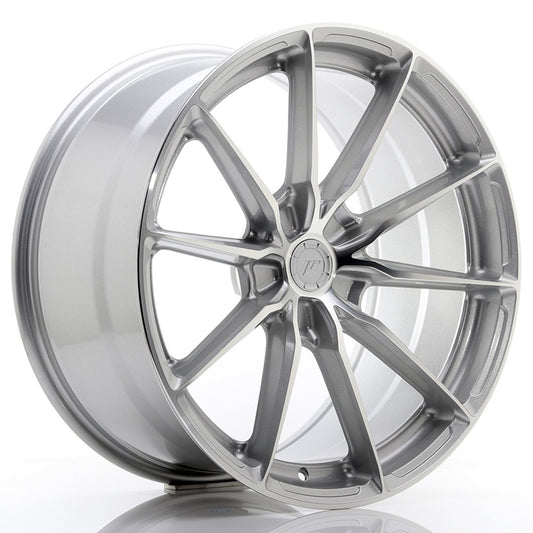 JR Wheels JR3720105I3572SM JR Wheels JR37 20x10 ET35 5x120 Silver Machined