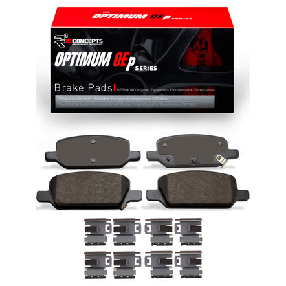 R1 Concepts R1 2017-2025 Tesla Model 3 Rear R1 Optimum OE Pads & Hardware Kit