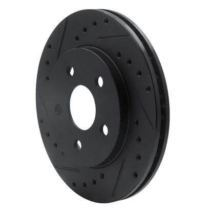 R1 Concepts R1 91-92 Dodge Monaco Front Left Drilled & Slotted Black Brake Rotor