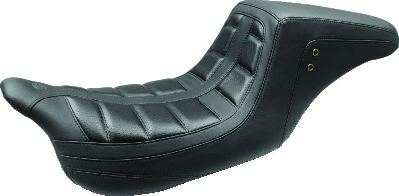 Mustang Motorcycle Mustang 08-21 Harley Electra Glide,Rd Glide,Rd King, Str Glide Squareback 1PC Seat - Black