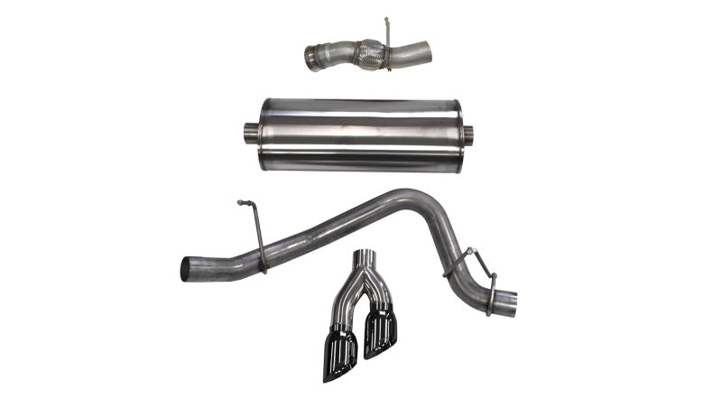 CORSA Performance Corsa 2015-2020 GMC Yukon Denali 6.2L V8 Single Side Exit Cat-Back Exhaust w/ Polished Black Tips