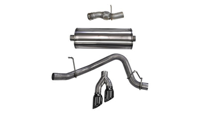 CORSA Performance Corsa 2015-2020 GMC Yukon Denali 6.2L V8 Single Side Exit Cat-Back Exhaust w/ Polished Black Tips