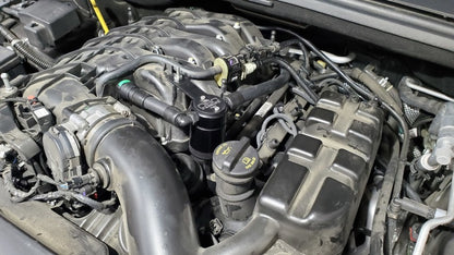 J&L 16-25 Dodge Durango / Jeep Grand Cherokee 3.6L Oil Separator 3.0 Passenger Side - Black Anod