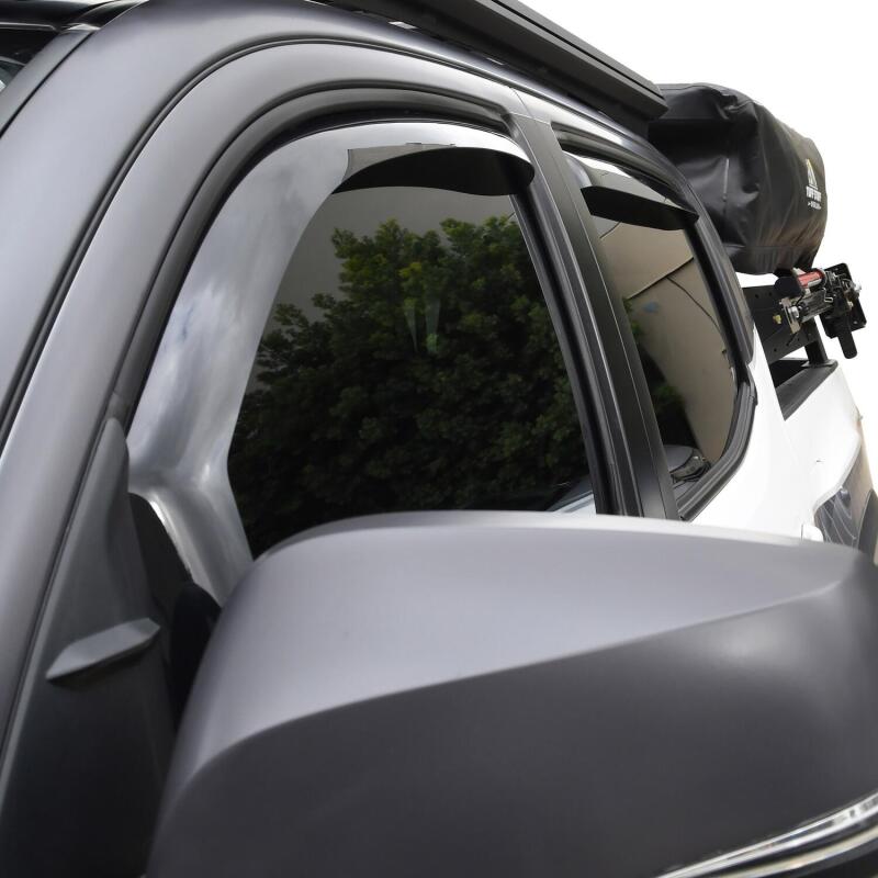 Westin 2016-2018 Toyota Tacoma Double Cab 4dr In-Channel Wind Deflector 4pc - Smoke
