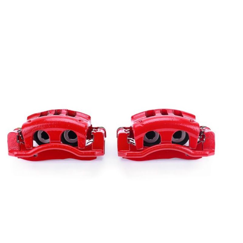 PowerStop Power Stop 03-11 Ford Crown Victoria Front Red Calipers w/Brackets - Pair