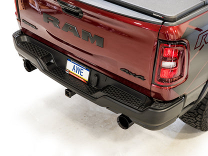 AWE Tuning 2025+ RAM 1500 3.0TT Rebel 0FG Cat-Back Exhaust w/ Diamond Black Tips