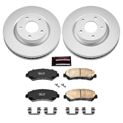 PowerStop Power Stop 08-14 Nissan Rogue Front Z17 Evolution Geomet Coated Brake Kit