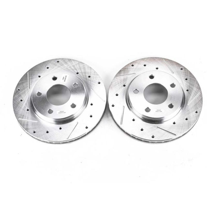 PowerStop Power Stop 07-12 Dodge Caliber Front Evolution Drilled & Slotted Rotors - Pair