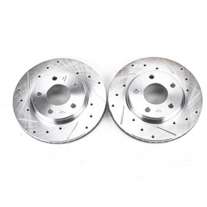 PowerStop Power Stop 07-12 Dodge Caliber Front Evolution Drilled & Slotted Rotors - Pair