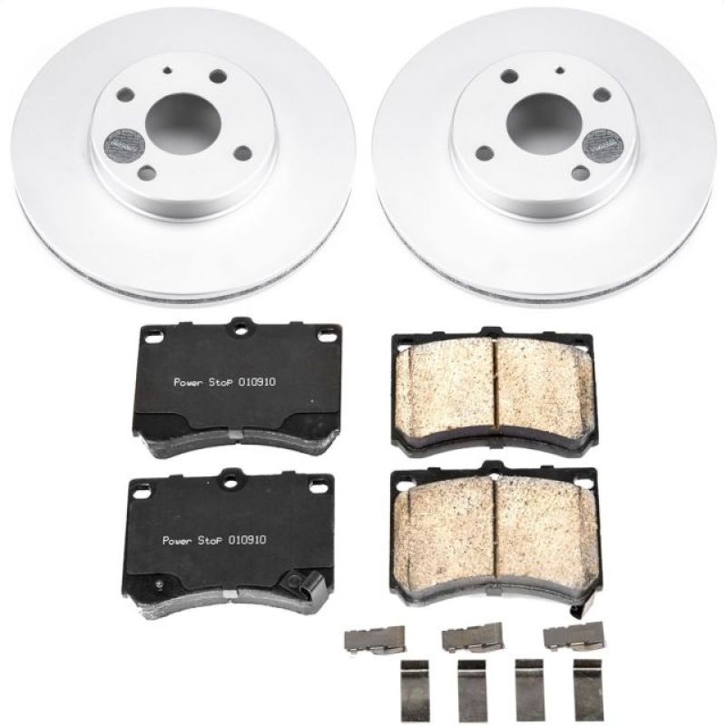 PowerStop Power Stop 91-03 Ford Escort Front Z17 Evolution Geomet Coated Brake Kit