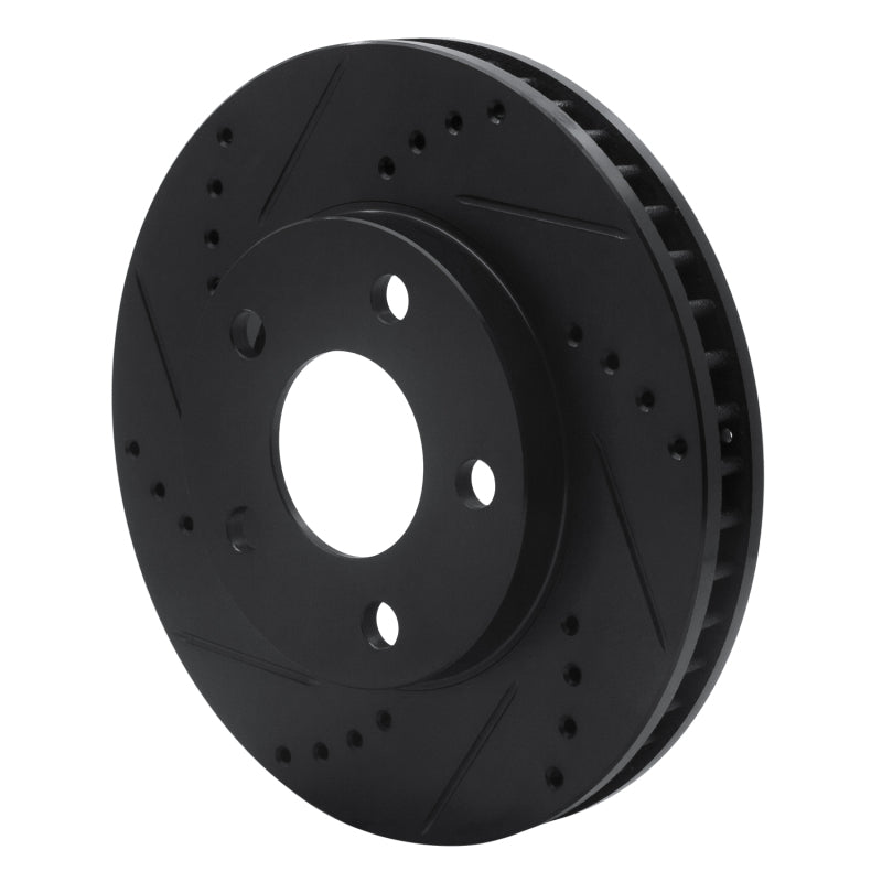 R1 Concepts R1 97-05 Buick LeSabre Front Left Drilled & Slotted Black Brake Rotor