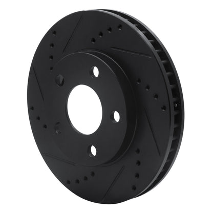 R1 Concepts R1 97-05 Buick LeSabre Front Left Drilled & Slotted Black Brake Rotor
