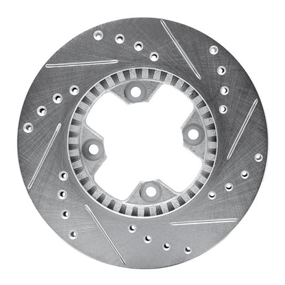 R1 Concepts R1 79-83 Nissan 280ZX Front Left Drilled & Slotted Silver Brake Rotor