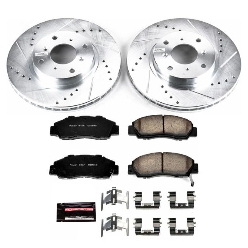 PowerStop Power Stop 93-96 Honda Prelude Front Z23 Evolution Sport Brake Kit